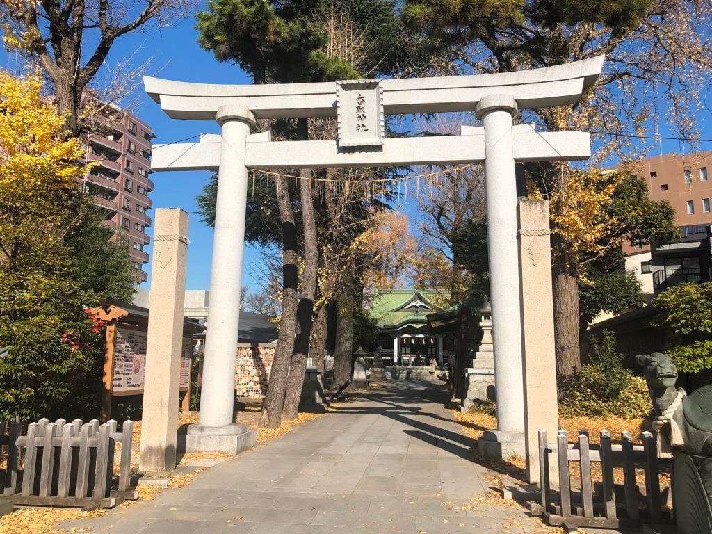 《亀有香取神社》「鳥居」表参道側(アリオ亀有側)