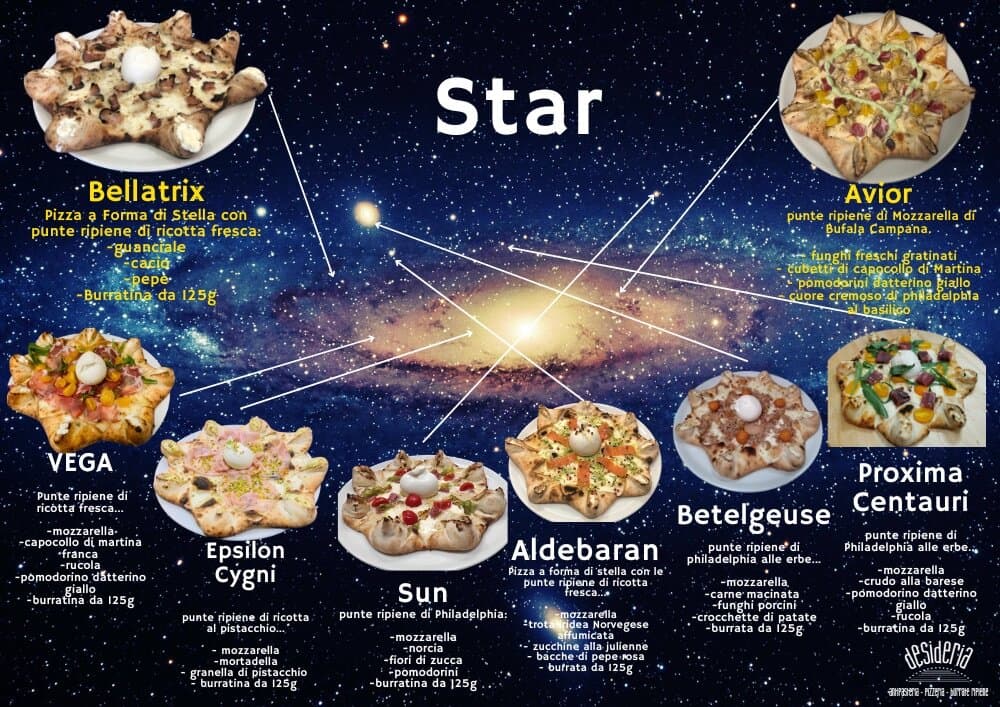 La nostre pizze GALATTICHE
