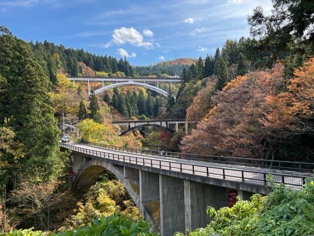 The nick-named Three Brothers Bridge