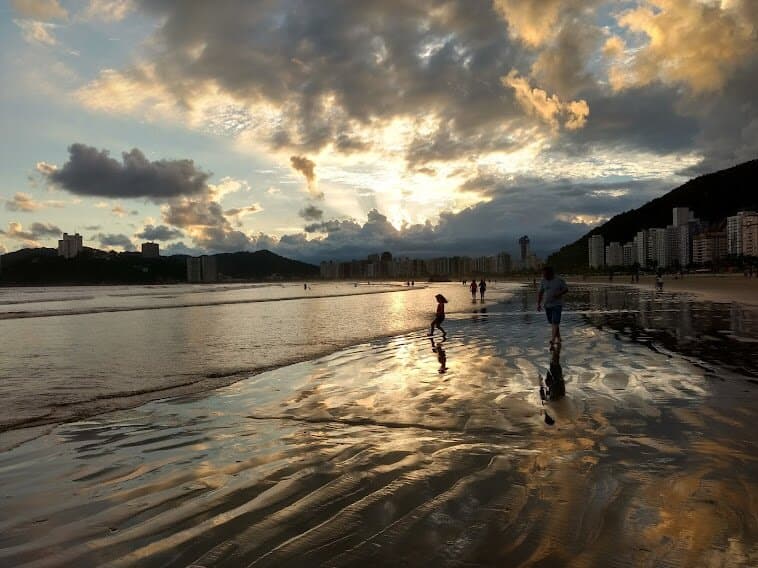 Por do sol...