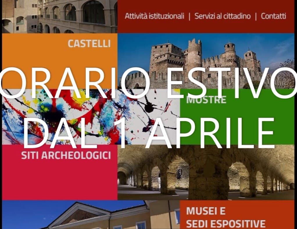 ORARIO ESTIVO IN VIGORE DAL 1 APRILE 2023