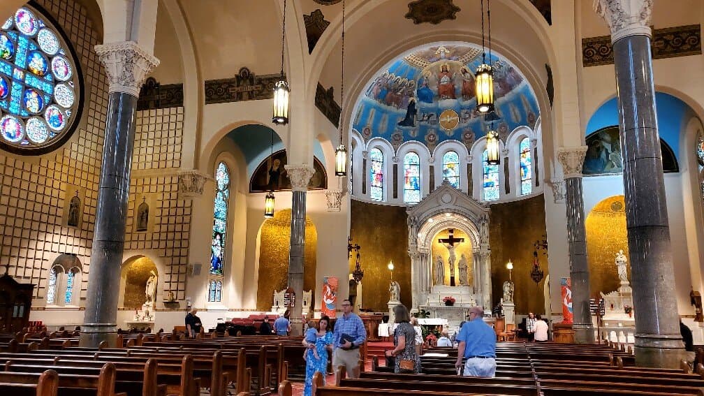 Saint Benedict Catholic Church in Terre Haute, IN (interior, after Sunday mass)