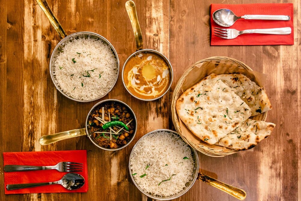 Butter Chicken and Chana Masala