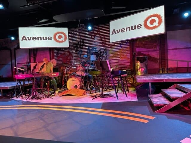 Stage before start of Avenue Q show. 