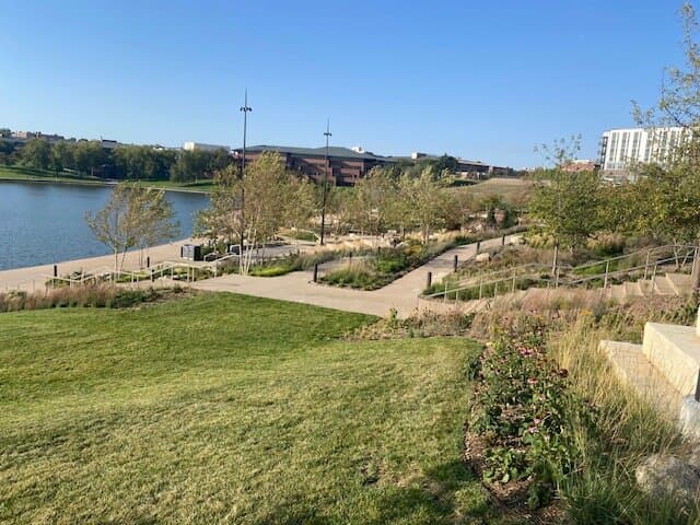 view onto the lake