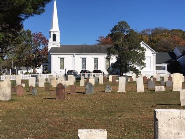 Presbyterian church and graveyard - part of walking tour