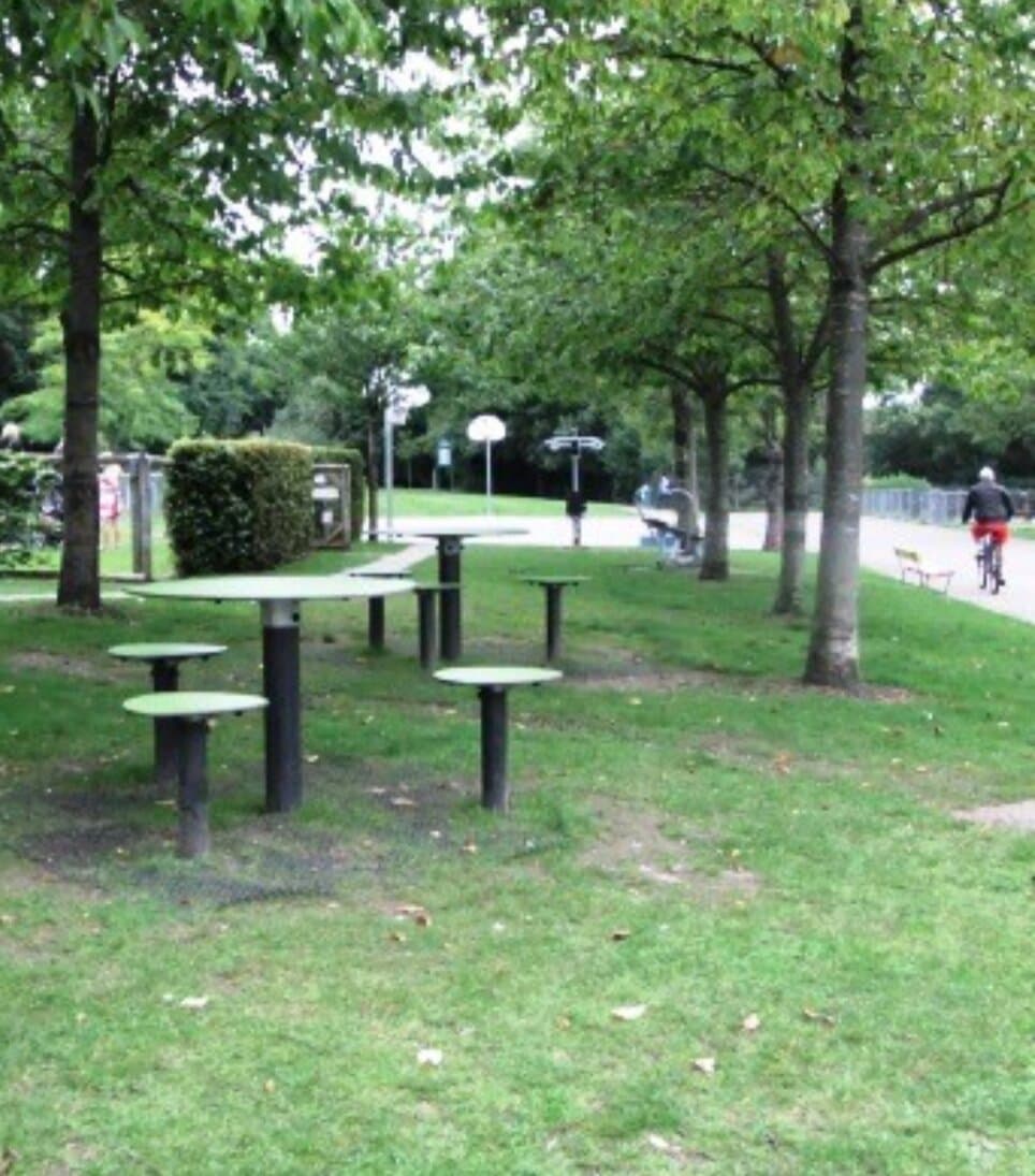 Overview on the central part of the park