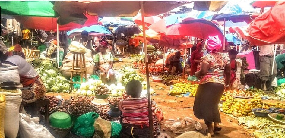 Owino market, Kampala, Uganda. January 2024