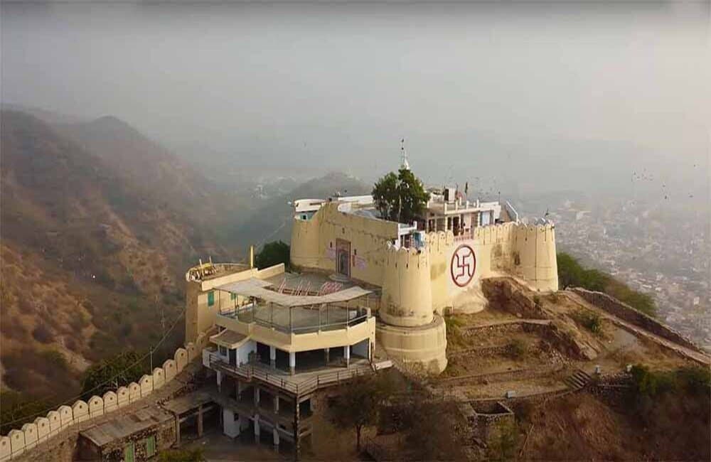 Garh Ganesh Temple aerial view