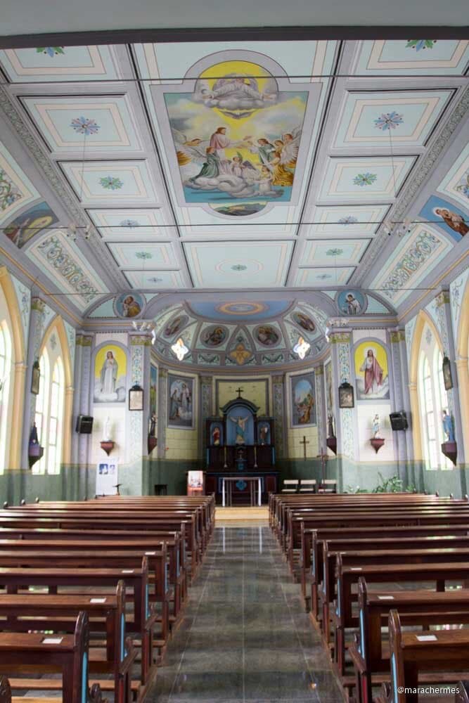 O belo interior. 