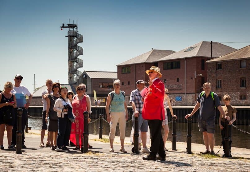 Exeter Red Coat Guided Tours on Exeter Quayside