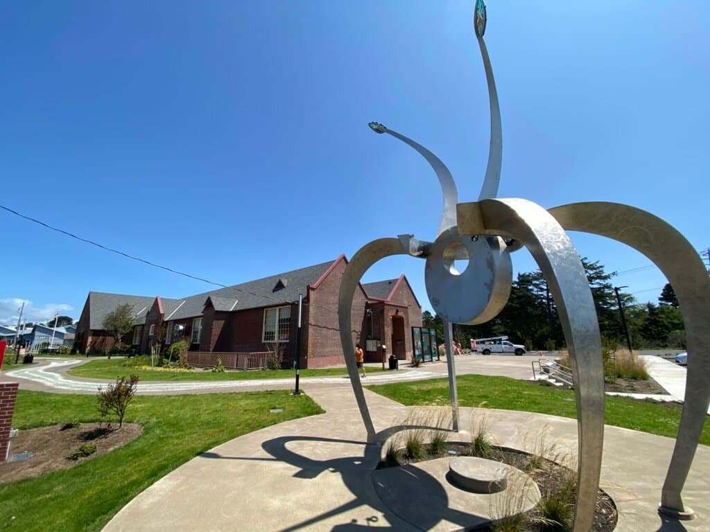 Our new Cultural Plaza is pedestrian friendly, with five installations of public art to enjoy, open sunrise to sunset every day. Our interior galleries are open 10 to 5 Wednesday through Sunday, and by appointment. Admission is free. 