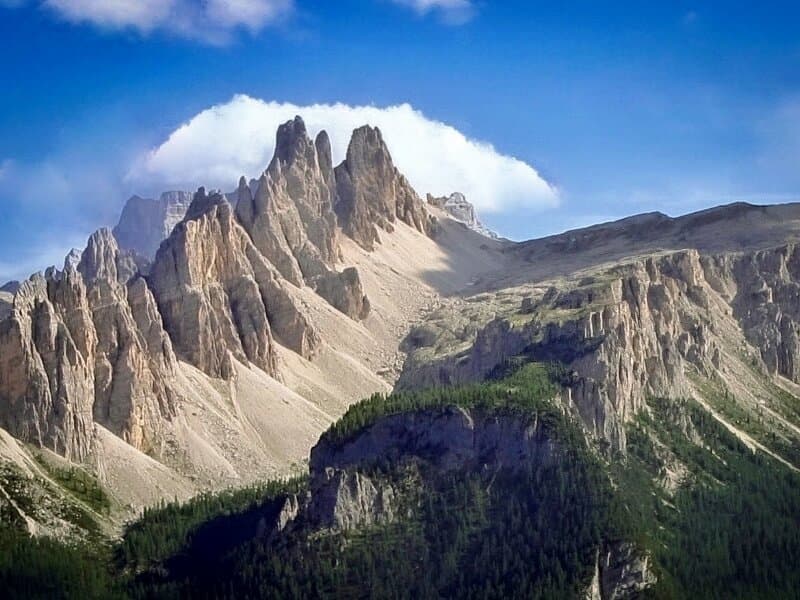 La Croda da Lago vista dalle Tofane