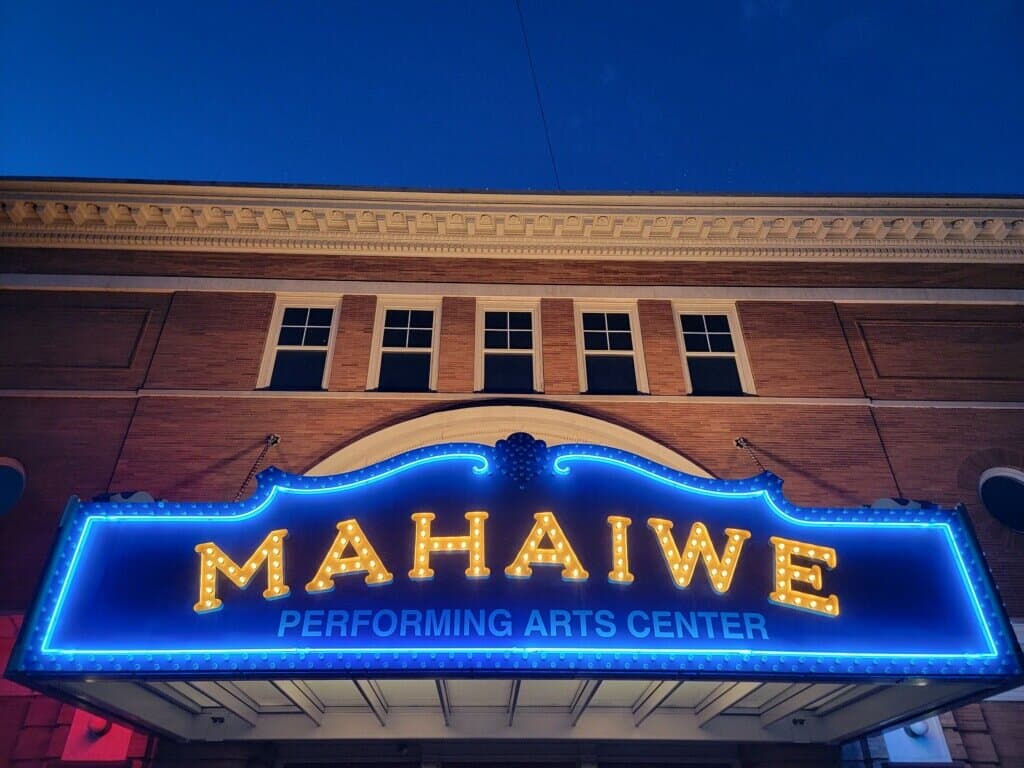 Iconic marquee of the Mahaiwe Performing Arts Center