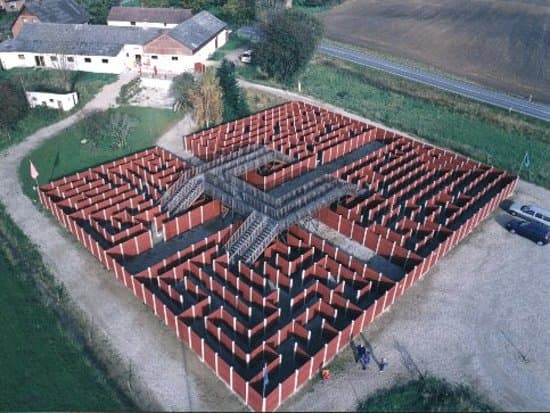 Here is our 3D maze, which is the largest in Europe.