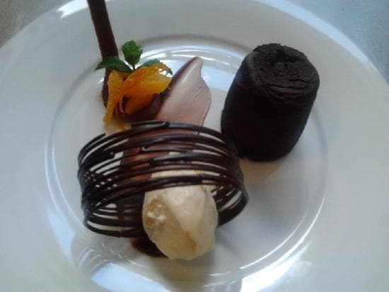 Warm chocolate fondant