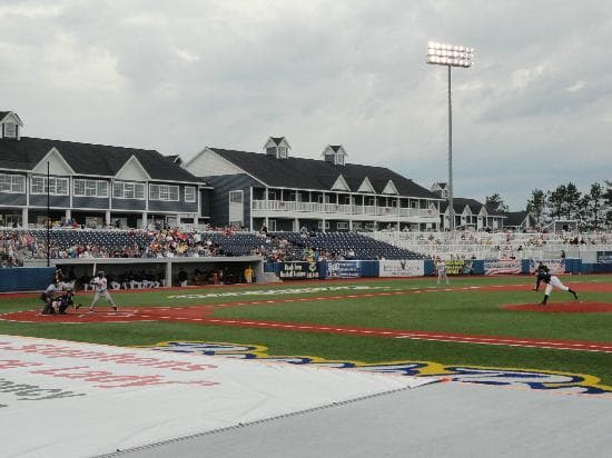 The infield at Wuerfel Park, home of the Traverse City Beach Bums

