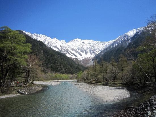 河童橋から望む見事な眺め
