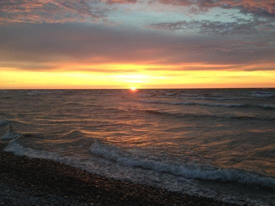 Fishermans island state park sunset
