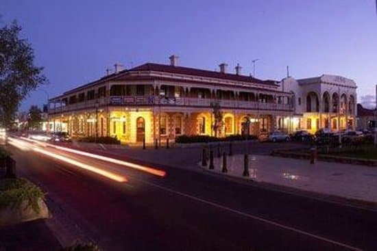 Hotel at dusk