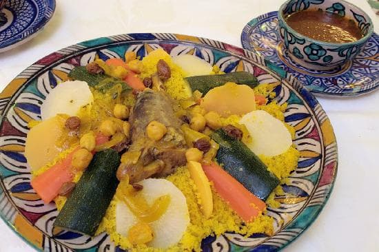 Cuscus de cordero y 7 verduras