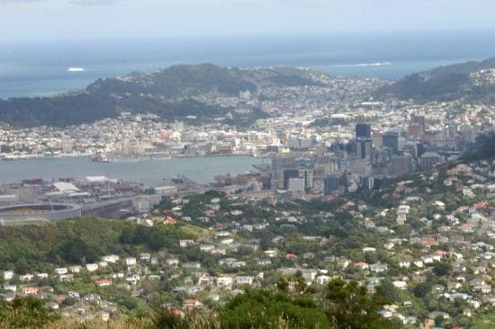 Downtown Wellington from Mt KauKau
