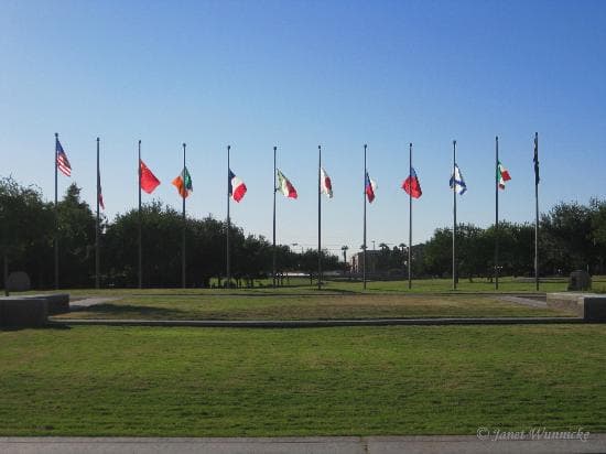 Looking west in the park