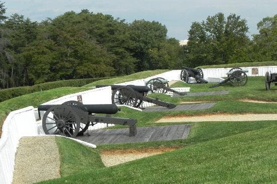 View of the battery
