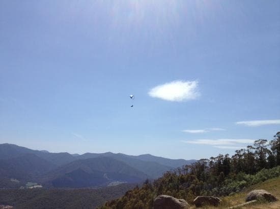 soaring over Bright
