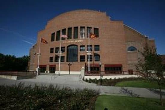 Williams arena view from the front outside