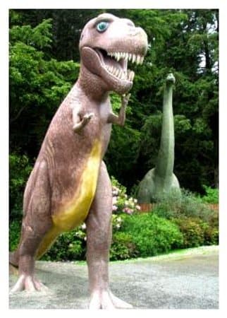 Tyrannosaurus Rex and Brachiosaurus