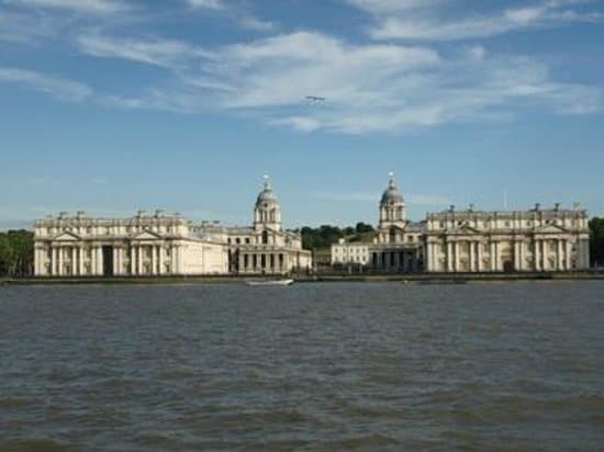 View back from the Isle of Dogs, looking at the Royal Naval College