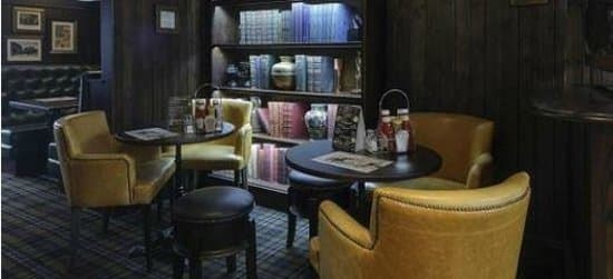 Bookcase Seating Area