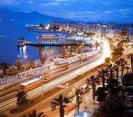 Gece,gün batımı kordon..