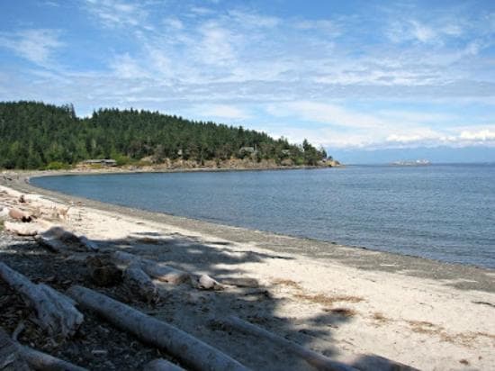 Sandy beach of Lock Bay