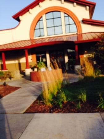 this is the large side entrance off their parking lot area