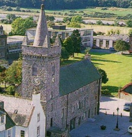 The Tolbooth from the air.  One of the oldest occupied buildings in Kirkcudbright