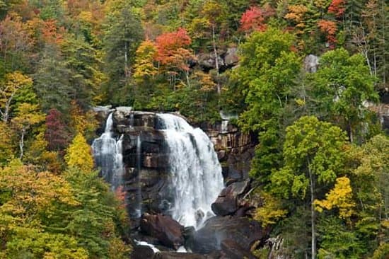 BEAUTIFUL WHITEWATER FALLS, THE HIGHEST WATERFALLS EAST OF THE ROCKIES AT A SPECTACULAR 411-FOOT PLUNGE. IT IS THE PRIDE NANTAHALA NATIONAL FOREST. IT IS A MUST SEE!