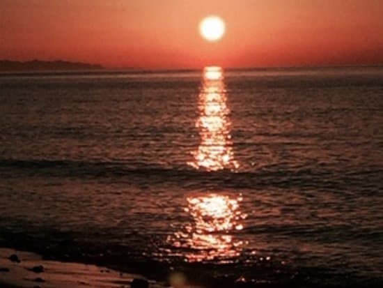 Sunset with wildfire smoke at Joseph Whidbey State park. (Photo By Kim Larsen)