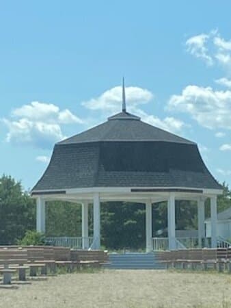 The gazebo.