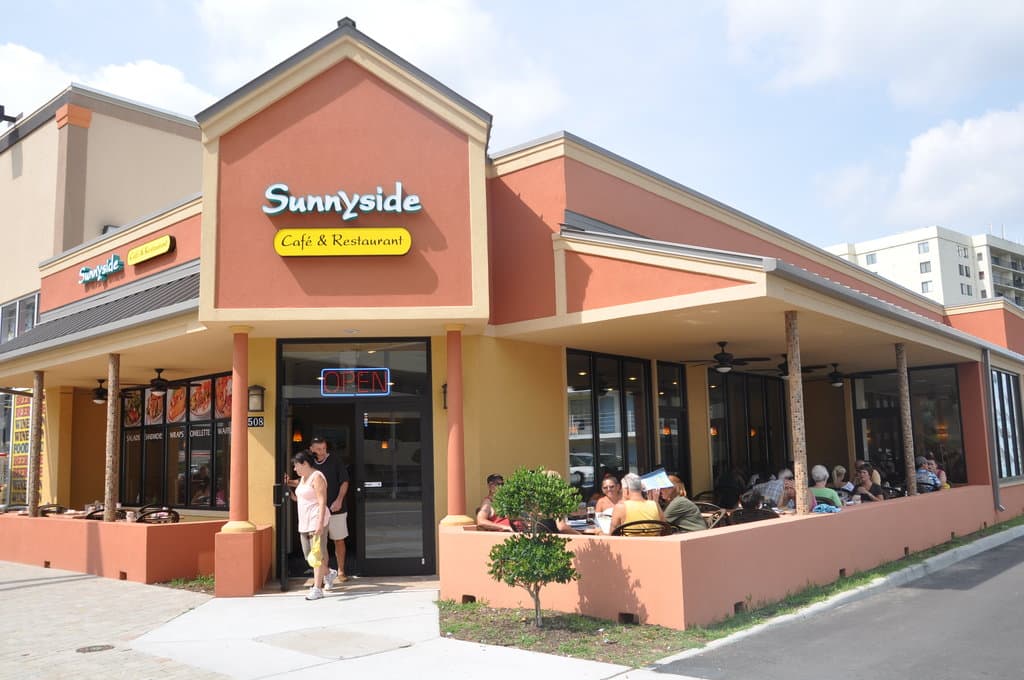 Street view of restaurant