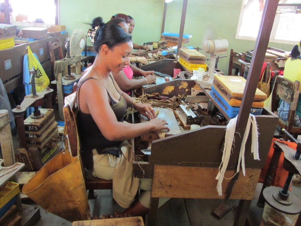 Making cigars