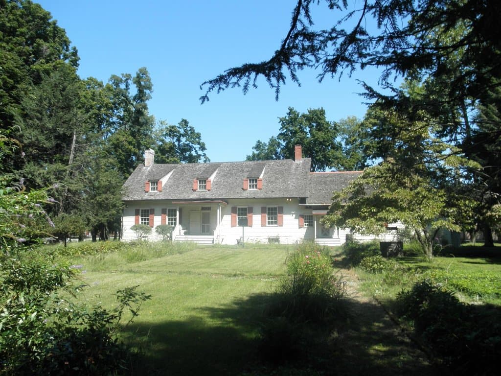 View of Madam Brett Homestead from the garden
