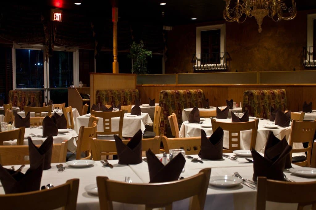 Main Dinning Room Set for Dinner