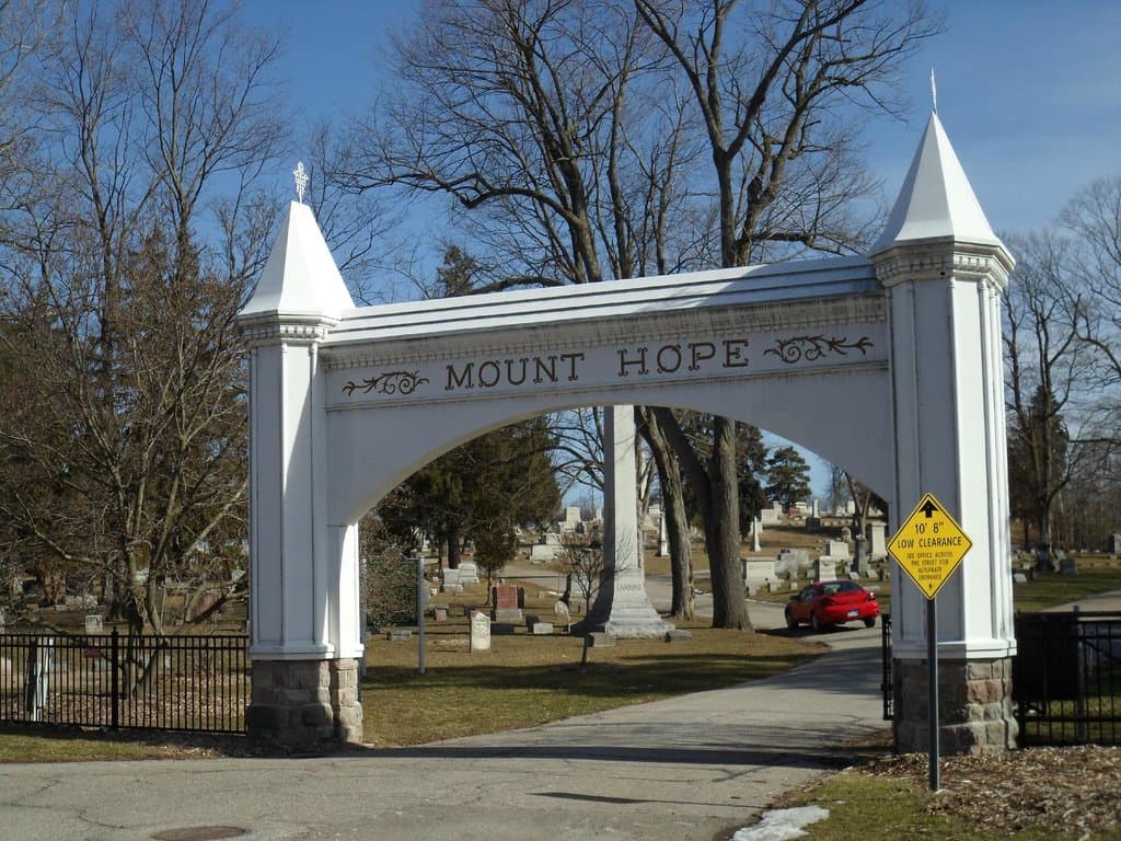                   Mt. Hope Cemetery entrance - Lansing, MI
                