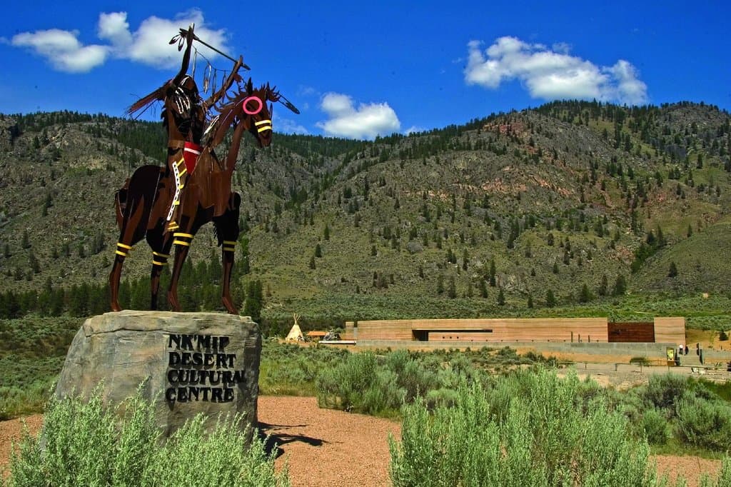 Chief's Statue welcoming guests