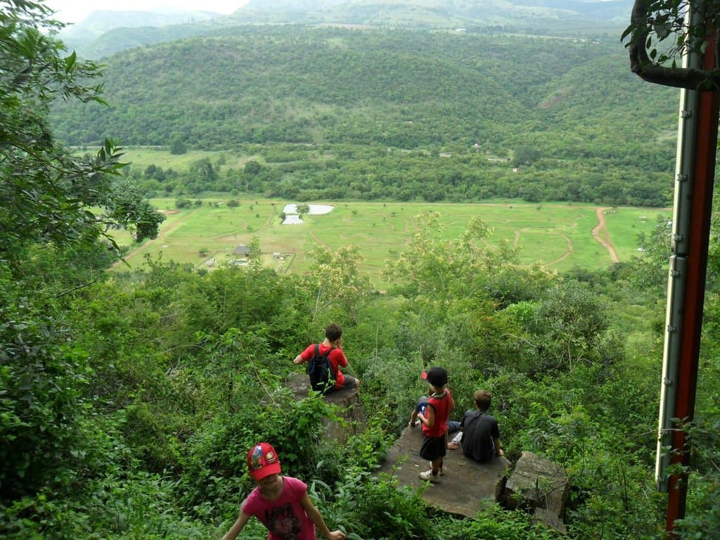 View from the top of one of the rides - spectacular