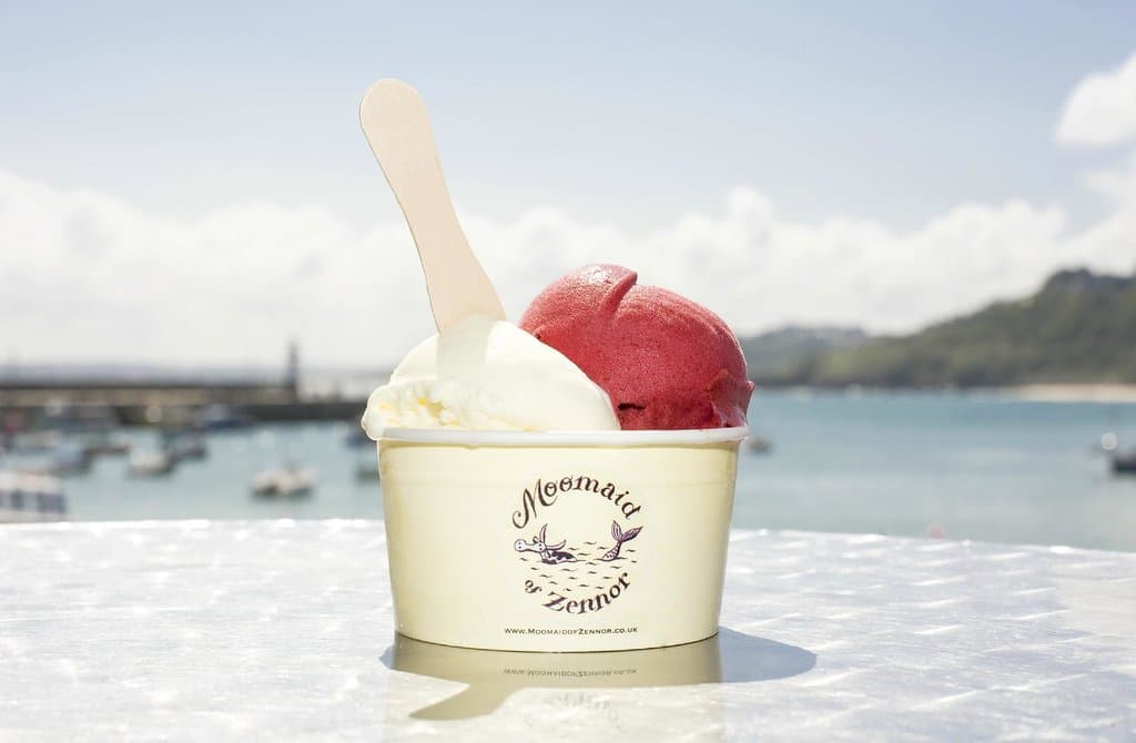 Enjoy a Moomaid with beautiful views of St Ives bay