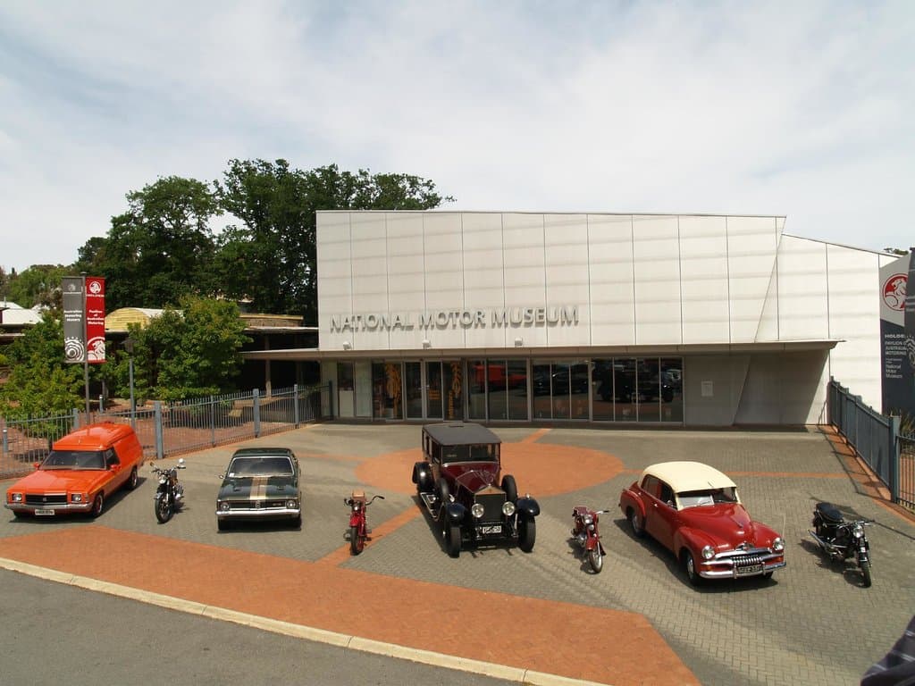 Forecourt at the National Motor Museum