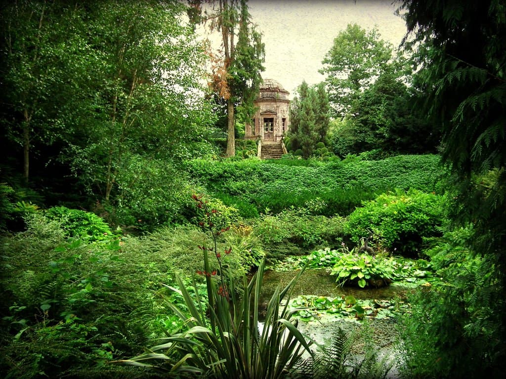 Temple and Pond